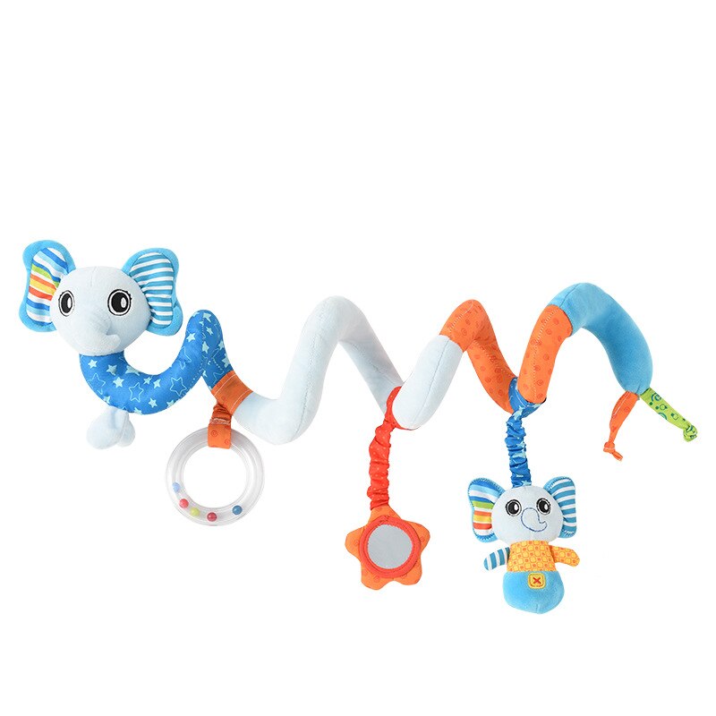 Baby Speelgoed Wieg Draait Rond Het Bed Wandelwagen Opknoping Rammelaars Leuke Mobiele Baby Speelgoed Muzikale Soft Wandelwagen Speelgoed Pop: Elephant 01