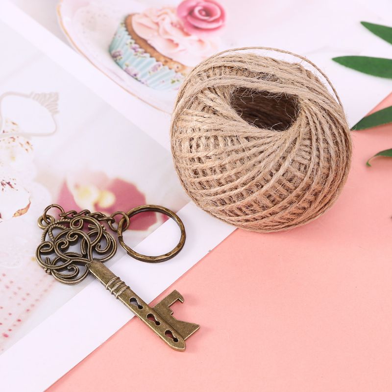 50 setzt Jahrgang Schlüssel Flasche Öffner + Schild Karte Schlüsselbund Hochzeit Gastgeschenke Souvenirs Brautjungfer Hochzeit Einzelheiten Für Gäste