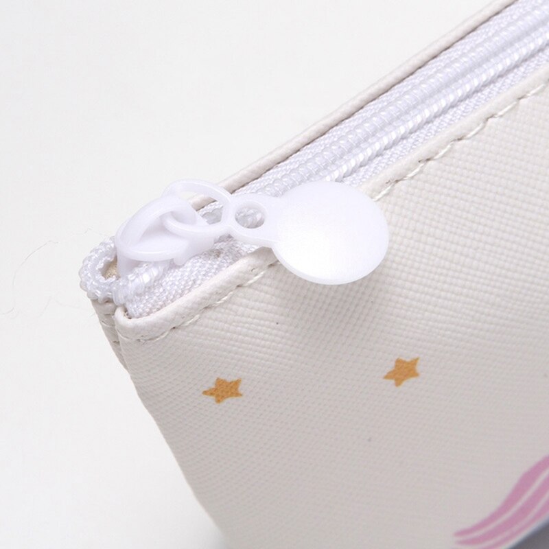 Leuke Cartoon Dier Eenhoorn Etui Kawaii Canvas Kantoor Schoolbenodigdheden Briefpapier Potlood Tas Meisje Student