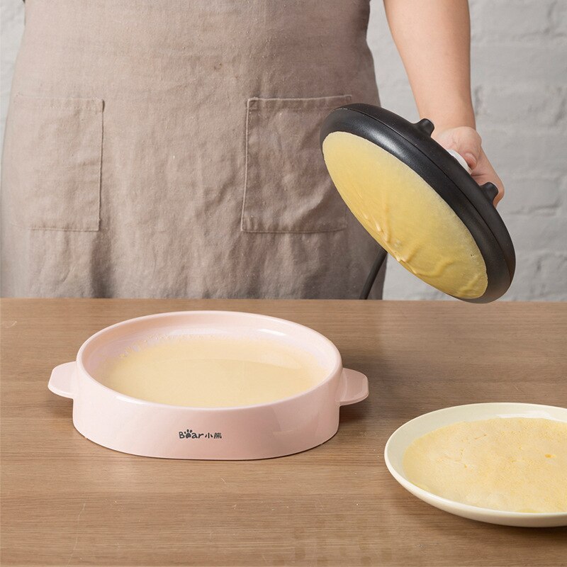 Elektryczne naleśnikarki naleśnikowe mini maszyna domowe wypieki patelnia automatyczne Nonstick smażenie ze stali nierdzewnej różowy 220V