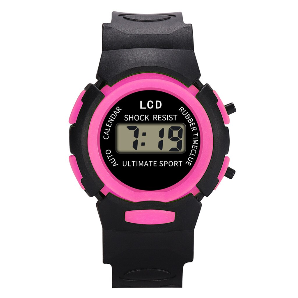 Kinderen Horloge Led Sport Flash Digitale Waterdichte Klok Voor Jongens Meisjes Multifunctionele Elektronische Polshorloge Kids Horloges