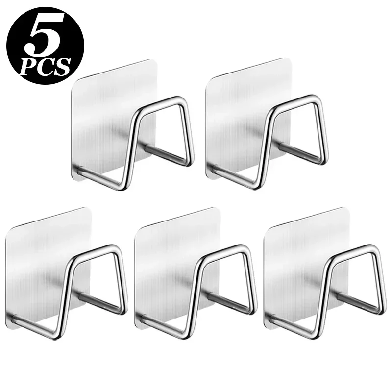 1-6 stücke Küche Edelstahl Waschbecken Schwämme Halter Selbstklebende Ablauf Trocknen Rack Regal Haushalt Wand Haken Lagerung veranstalter: Dunkelgrau
