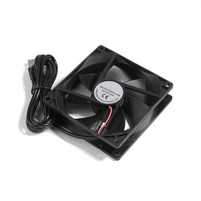1Pack 90mm USB Fan 5V Brushless Cooling Fans for PC Computer Case Cooler for Raspberry Radiator Ventilation