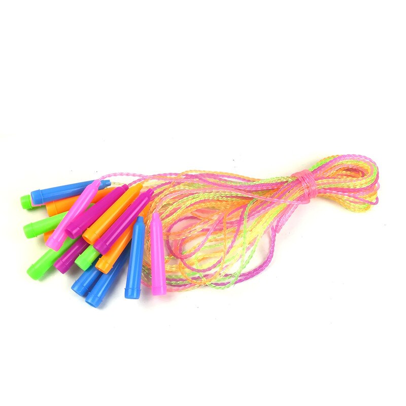 Wooden Sports Skipping Rope Kids Jump Rope Wood Grip Handle Children Fitness Equipment Gym Equipments Random Color: 1PC Randon Color