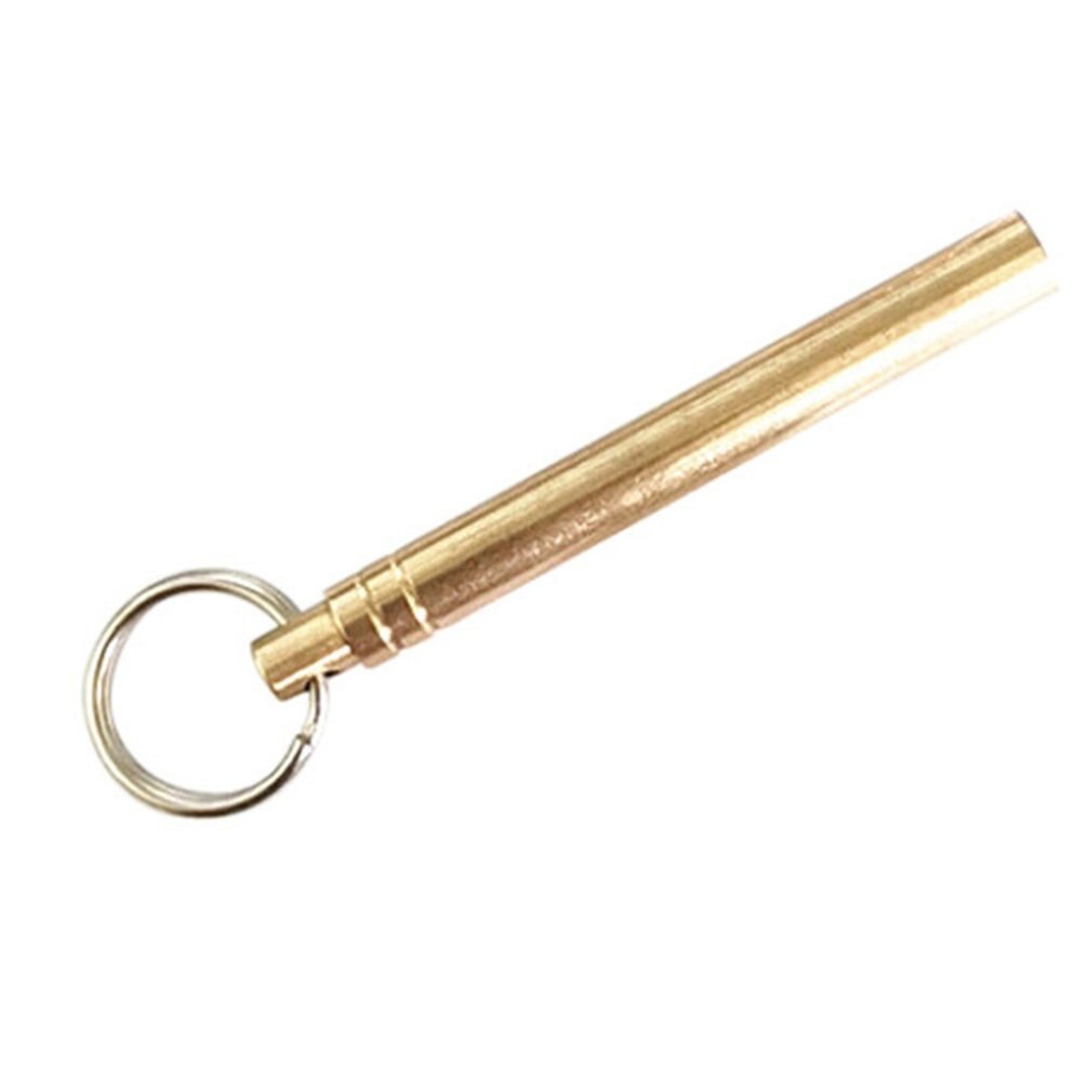 Draagbare tandenstoker van titaniumlegering, messing tandenstoker, metalen tandenstoker, eenvoudige fruitprikker voor picknicks en kampeerspullen in de buitenlucht