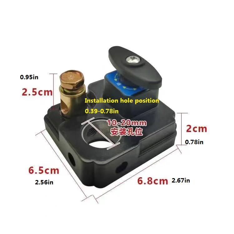 12V/24V Car Battery Disconnect Switch Battery Cut-off Quick Cut-off Anti-leakage Switch Durable Battery Terminal