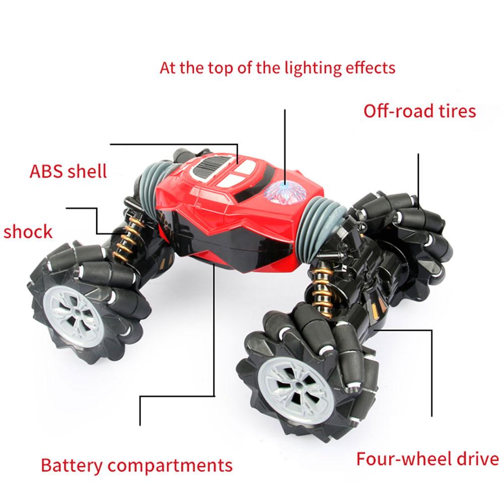 1:14 Afstandsbediening Auto 2.4Ghz Gebaar Sensing Drift Stunt Draaien Off-Road Voertuig Speelgoed Met Horloge Control Light muziek