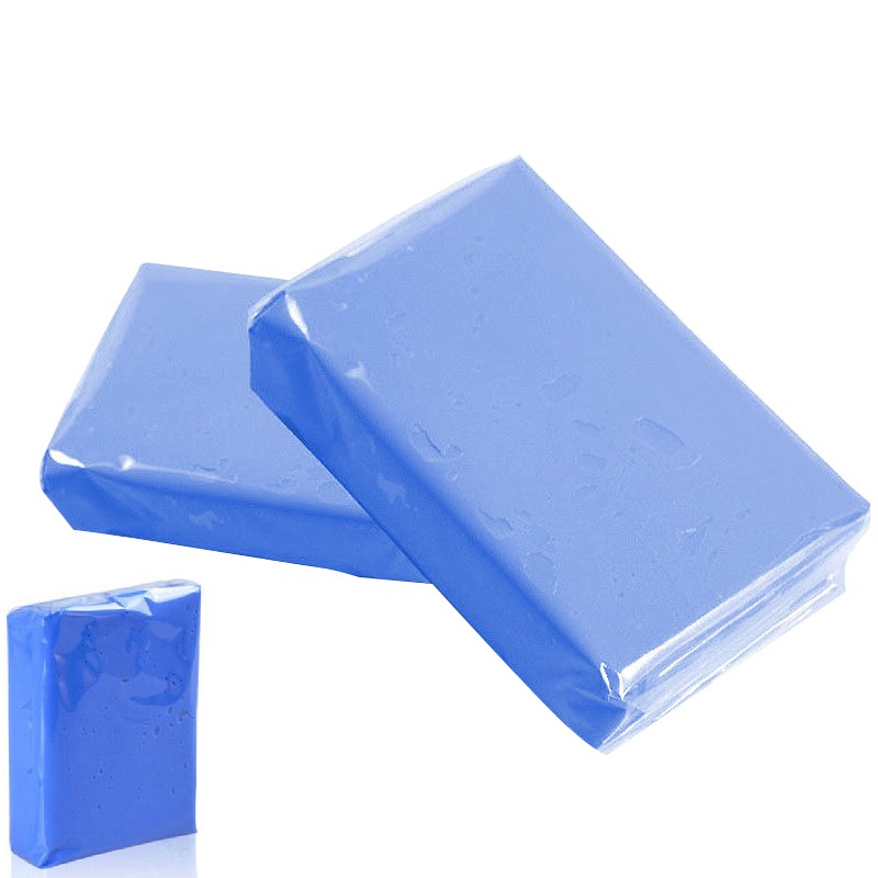 1 Uds./3 uds. 100g arcilla para lavado de coches limpieza de coches detalles arcilla mágica azul Auto limpieza coche arcilla Bar Mini lavador de coche de mano: Azul