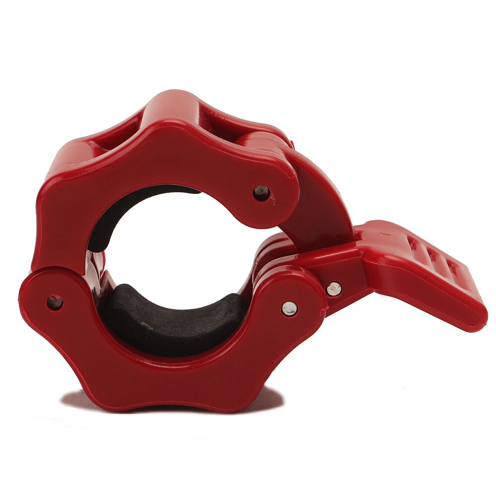 Vægtstangsklemmer 1 par låsediameter standard stang vægtskiver krave clips vægtløftning fitness træningstilbehør