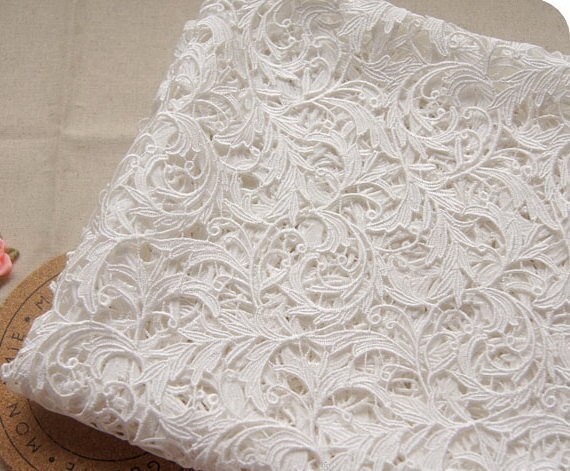 Ivory Feather Lace Guadaloupe main image 1