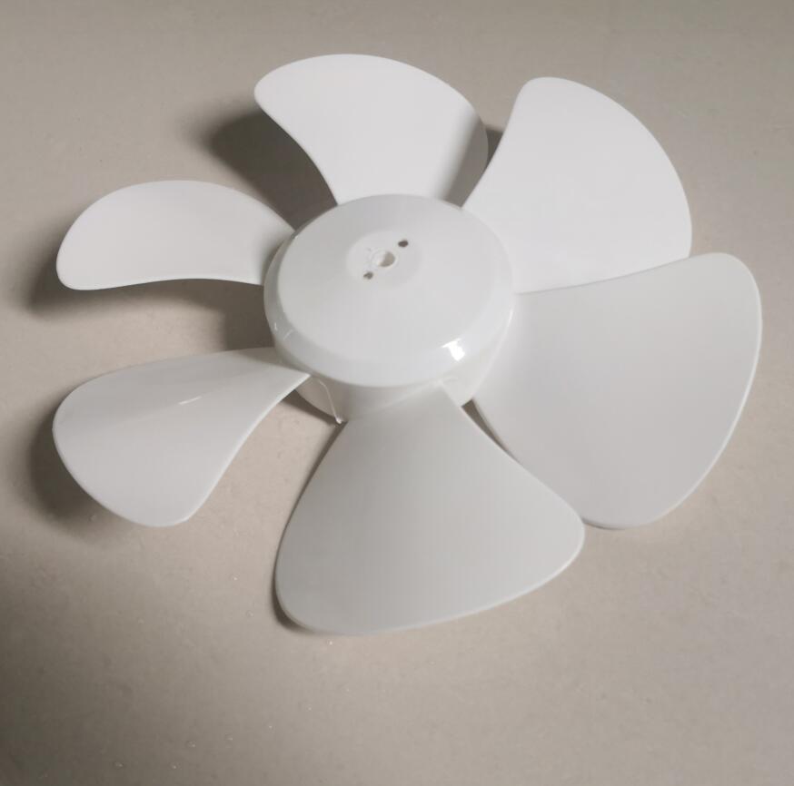 D shape hole 8mm 6-blade exhaust fan blade 28cm for 12 inches or 300mm kitchen fan