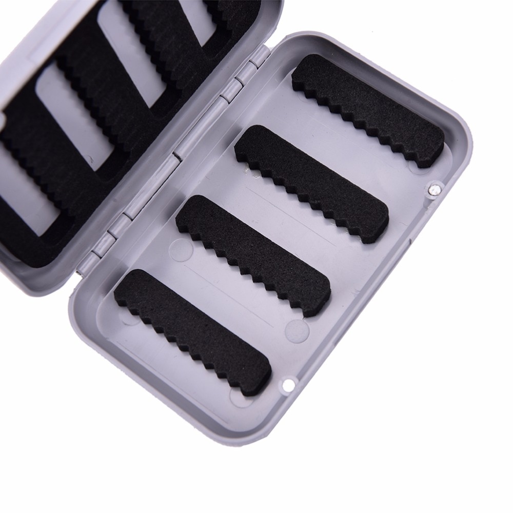 Waterproof Plastic Bait Hook single Side Lure Storage Foam Fly Fishing Box