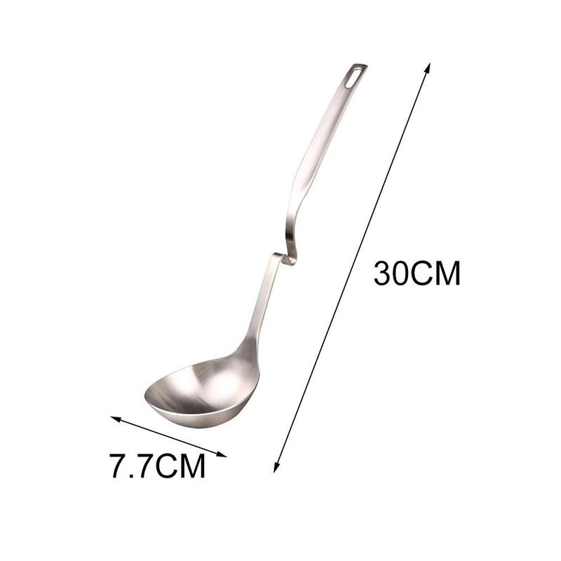 Cuchara ranurada de acero inoxidable con en forma de Z, cuchara para sopa, colador, olla , filtro de cazo, utensilios de cocina