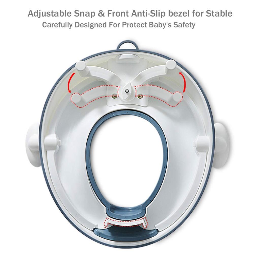 Amtoy Baby Zindelijkheidstraining Wc-bril Met Zachte Kussen Handgrepen, Haute Collectie, dubbele Anti-Slip En Splash Guard