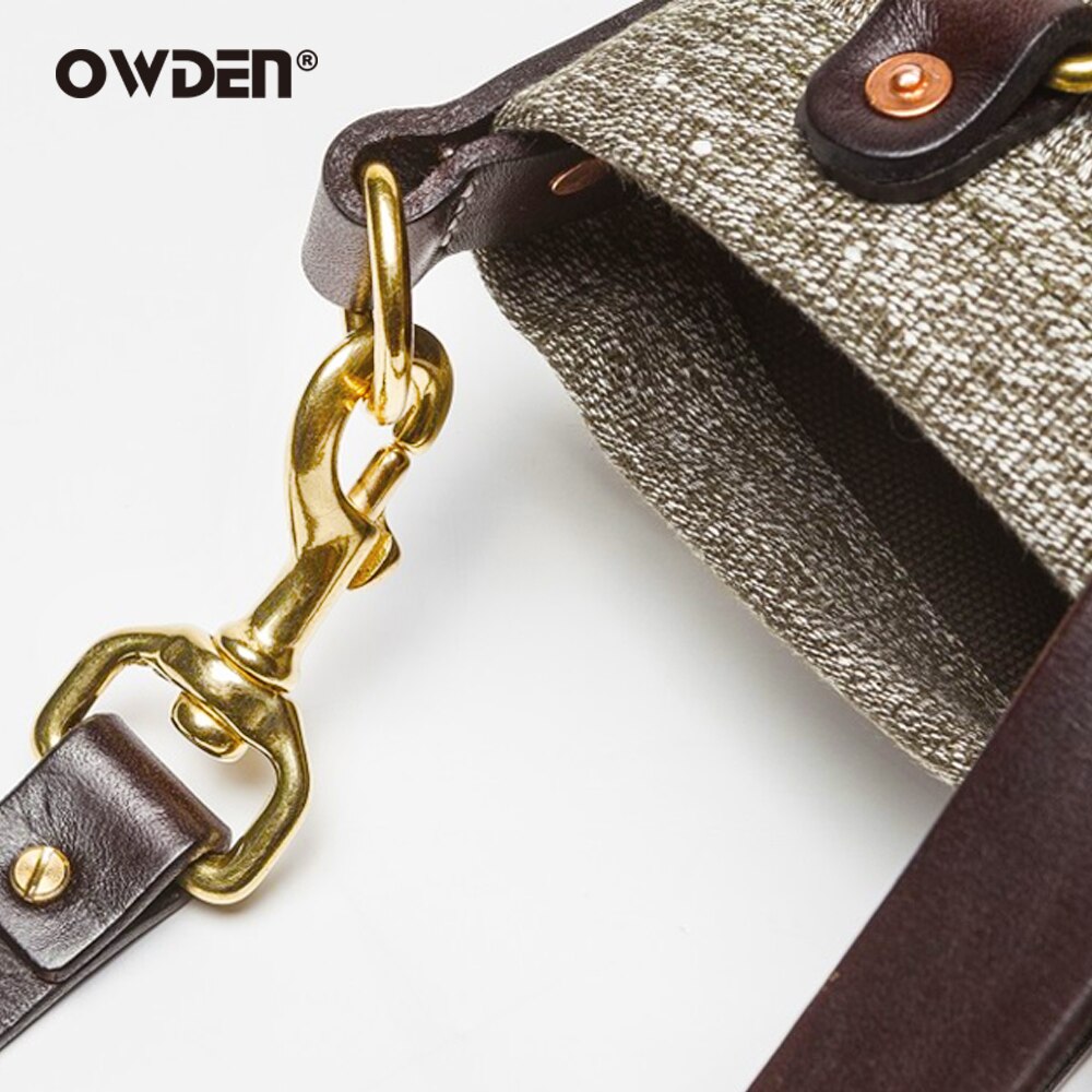 OWDEN 2Pcs Pure Solid Brass Trigger Swivel Eye Bolt Snap Hook