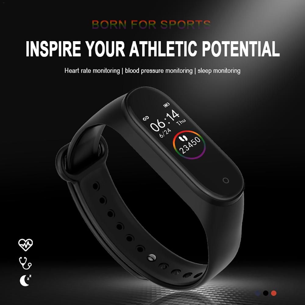 M4 Smart Band Wristband Heart Rate/Blood/Pressure/ Smart Bracelet Monitor/Pedometer Fitness Waterproof Color Screen V5.0