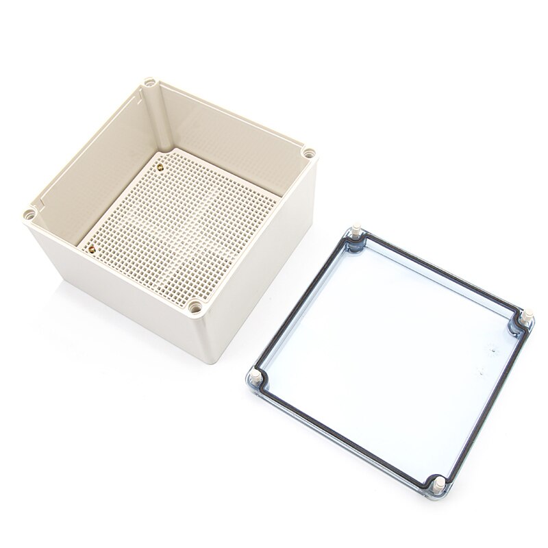 IP67 Waterdichte Plastic Abs Behuizing Voor Elektronica Met Montage Board Elektrische Transparante Cover Behuizing Junction Box Case: 200x200x130mm clear
