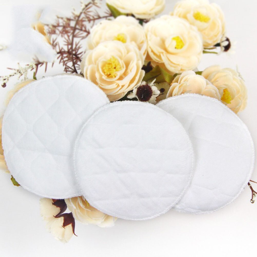 10 pçs reutilizável macio absorvente anti derramamento bebê amamentação almofadas de enfermagem à prova dwaterproof água algodão puro