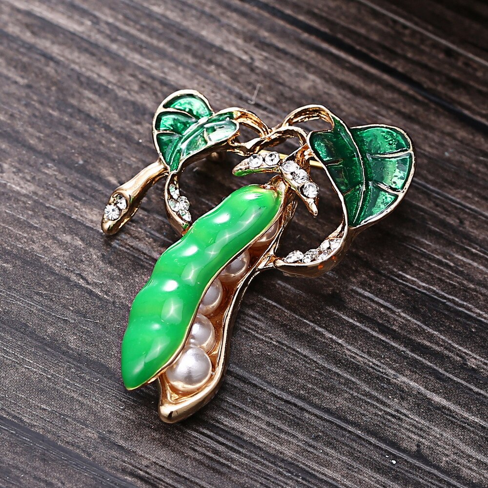 Broche de cristal austríaco para mujer, Broches de flores, joyería a la para boda, invitación, Bijoux, cactus, guisante, macetas para coser mac