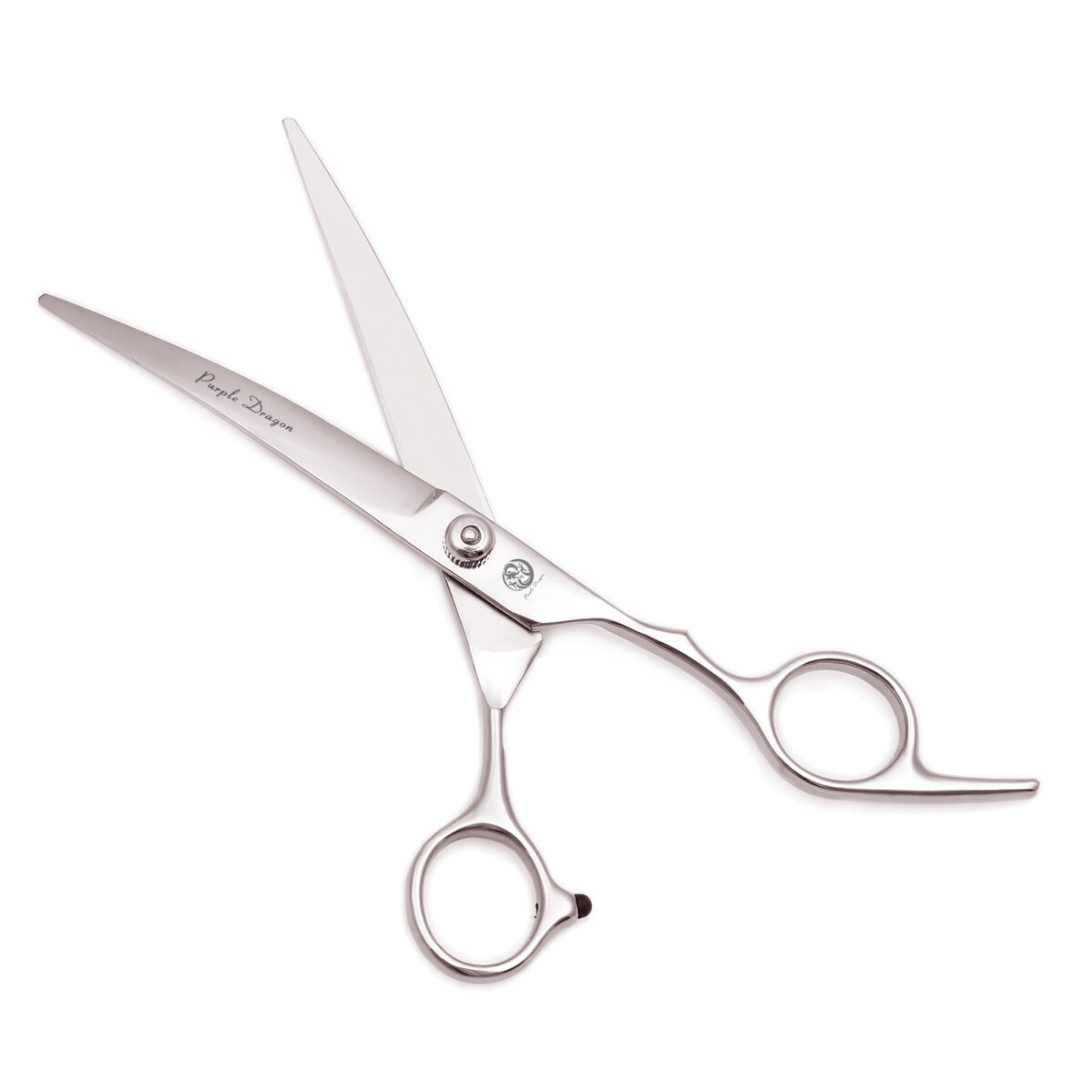 Professionelle Hundesalon Schere Set 6.0 "Edelstahl Lila Drachen Hund Schere Gebogene Schere Gerade Schere Ausdünnung Schere Z4001