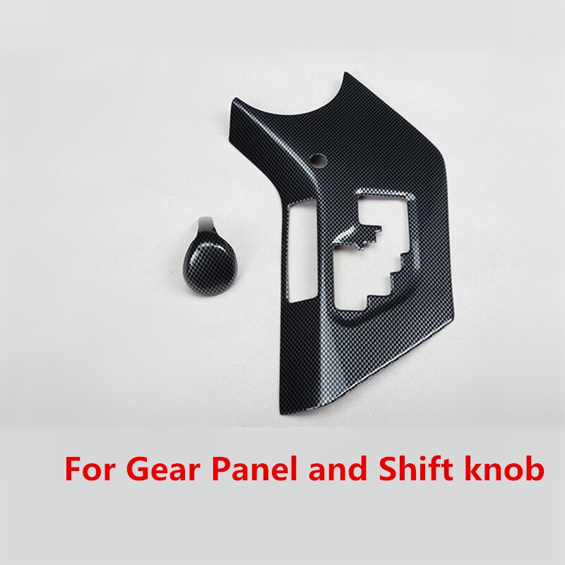 Karbonfiber trykt bil interiør vindu kontroll girpanel deksel utløpsmåler støping listverk til toyota rav 4: til utstyr