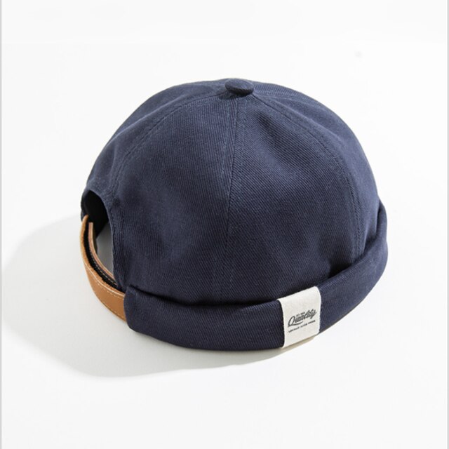 Boina Retro Yuppie Tooling, sombrero de Newsboy a la , sección delgada, sombrero de marinero sin bordes, para hombres y mujeres, 2021AW: Default Title