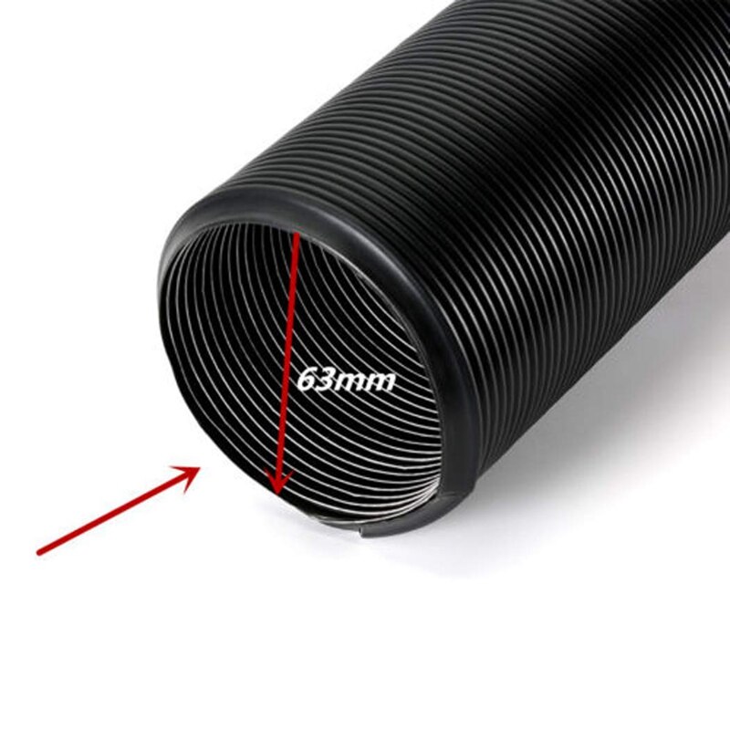 Air Duct Hose, 2.5 Inch 63mm Car Cold Air Turbo Intake Pipe with Adjustable Flexible Height for Universal Vehicles SUV