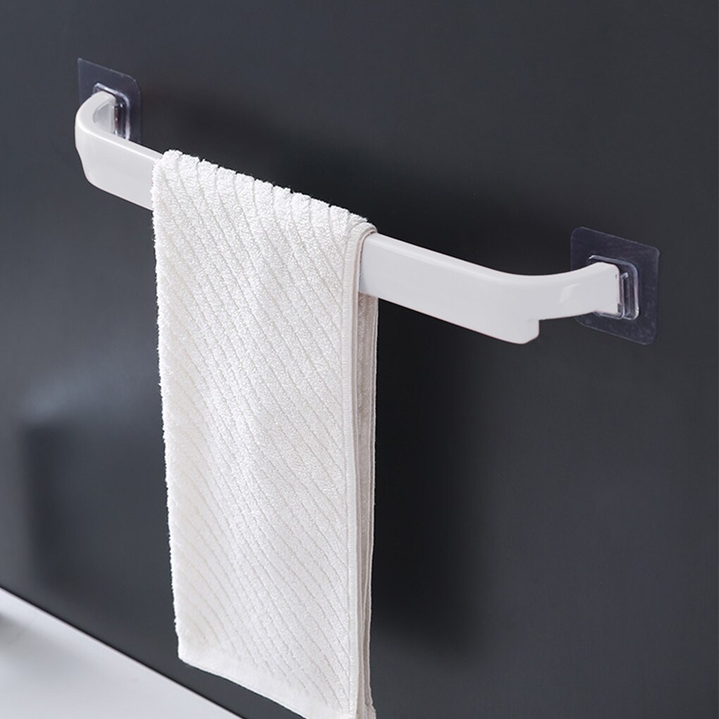 Toallero portátil montado en la pared, estante de toalla de baño, soporte de rollo, gancho colgante, organizador de baño, , 1 ud.