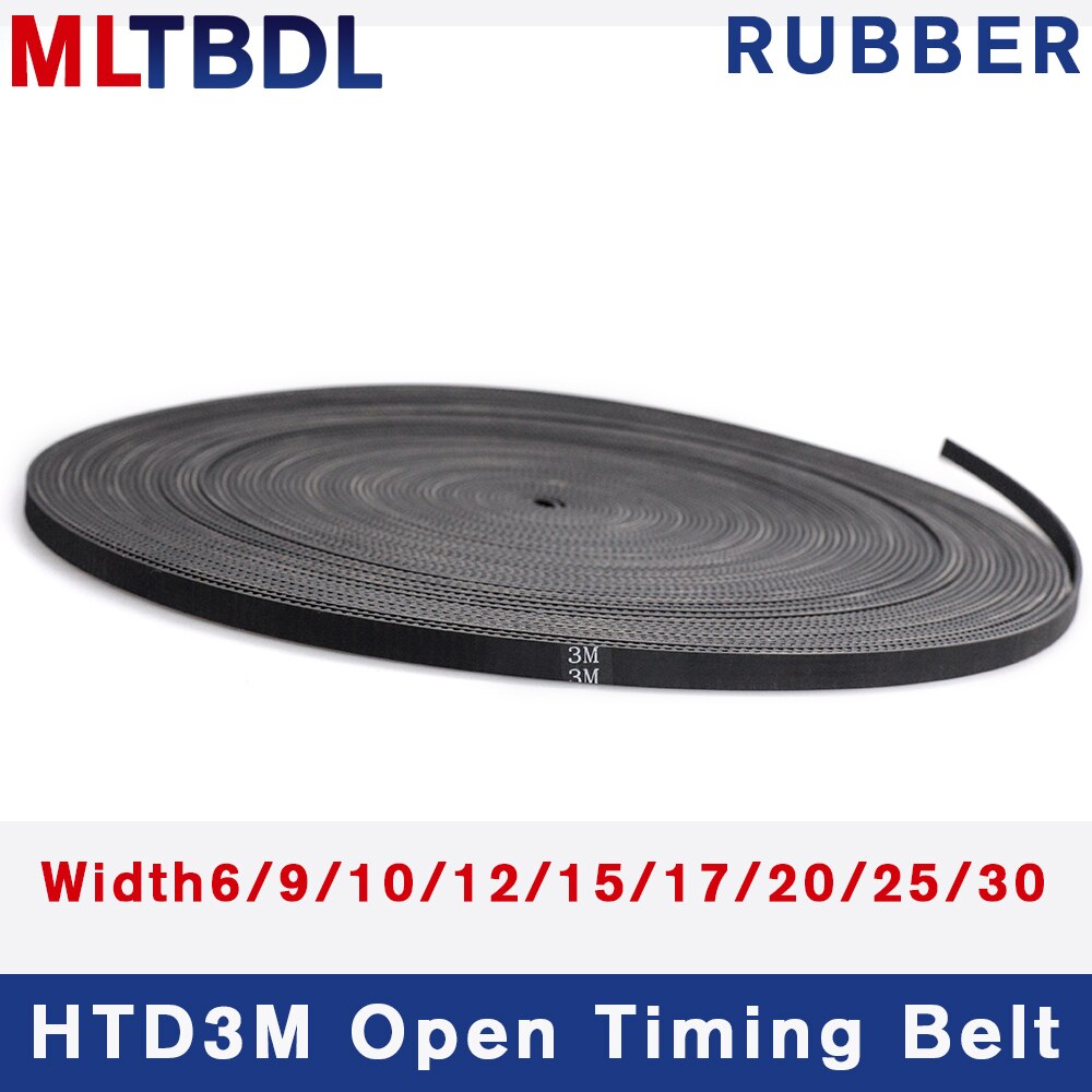 Arc Tand Htd 3M Open Synchrone Riem Breedte 6/9/10/12/15/17 /20/25 Mm Rubber Glasvezel Neopreen HTD3M Katrol Lasergravure Cnc