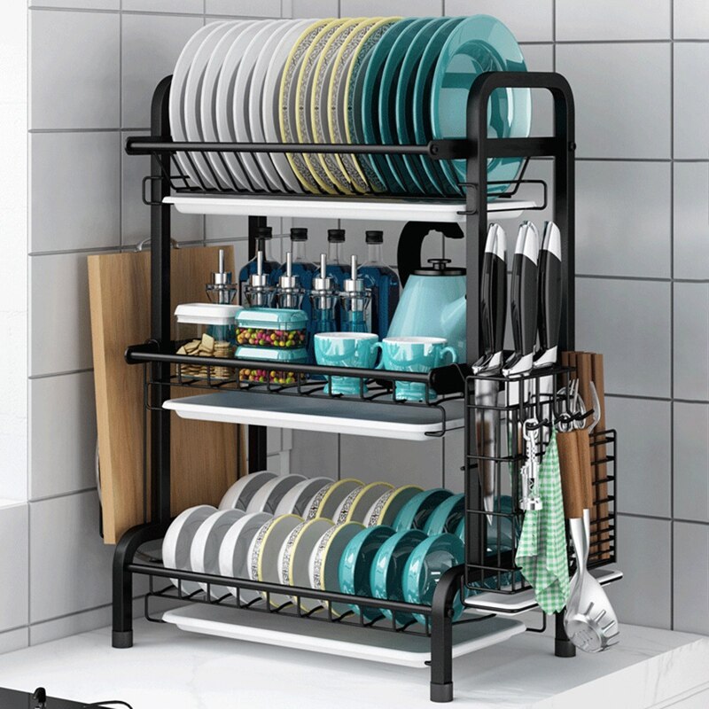 Półka kuchenna ze stali nierdzewnej organizator nad zlewem suszarka robić naczyń uchwyt opróżniania półka robić przechowywania organizator wysokiej jakości: 4