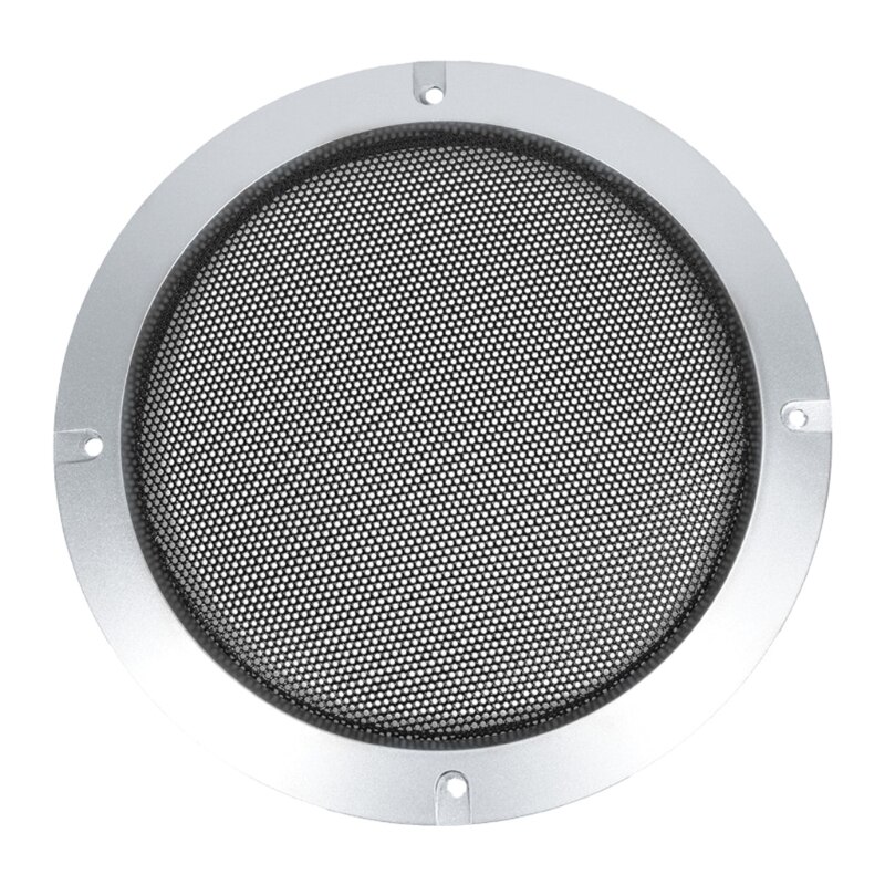 2 Stuks Zilver Vervanging Ronde Luidspreker Beschermende Mesh Net Cover Speaker Grille 2/3/4/5/6.5/8/10 Inch Luidspreker Accessoires