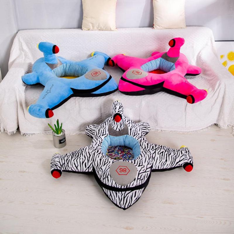 Schattige bankhoes voor baby's, huidvriendelijke kristalheldere superzachte stof, geen kleurverlies, stoelhoes wasbaar met rits