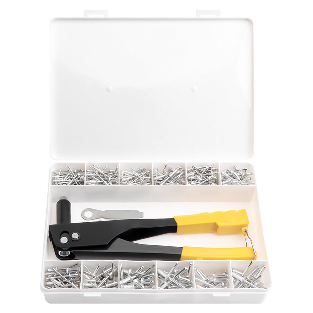 Heavy Duty 380 PCS Riveter Set Blind Rivet Machine Assortment Kit Pratical Hand Tool Set
