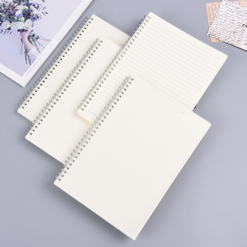 B5/A5/A6 Students' Double-Coil Bound Notebook Large Medium And Small Beige Eye Protection Adhesive Tape 80 Sheets