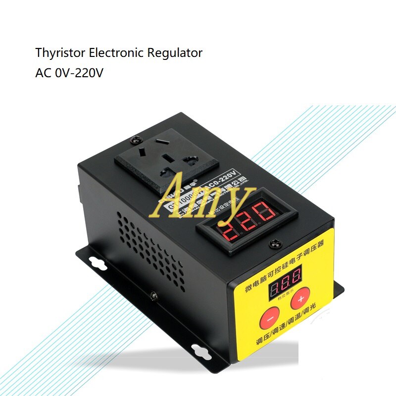 Thermostat régulateur de tension électronique, haute puissance 10000W, ventilateur de moteur, perceuse électrique, vitesse variable, 220V
