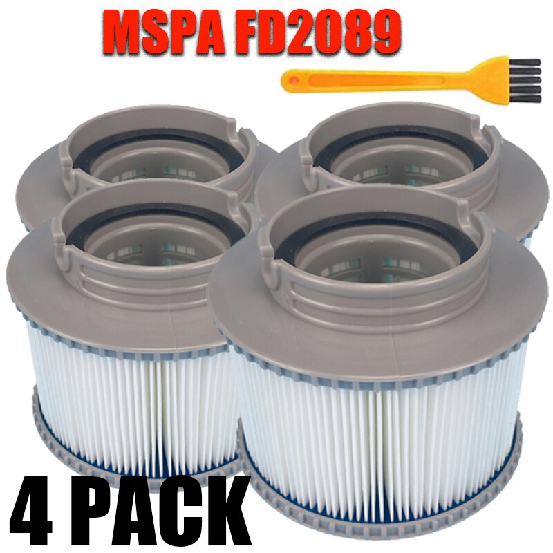 Mspa  fd2089 runda verktyg pool universal sil för camaro blue sea elegance badkar spa patroner: 4- pack