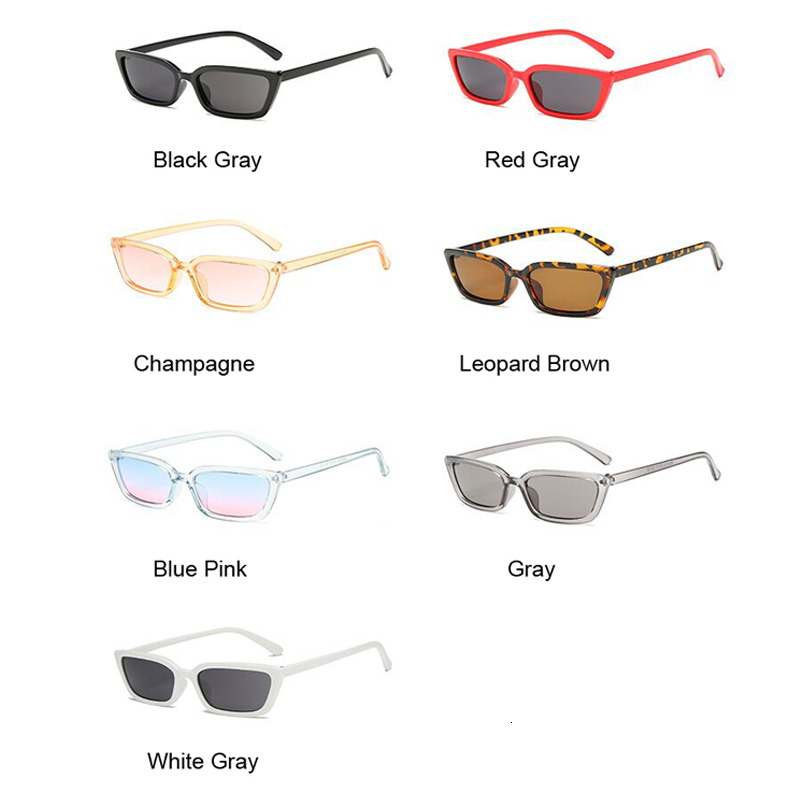 Gafas de sol cuadradas de de de lujo de de gafas triangulares estrechas pequeñas gafas de sol Vintage para mujer