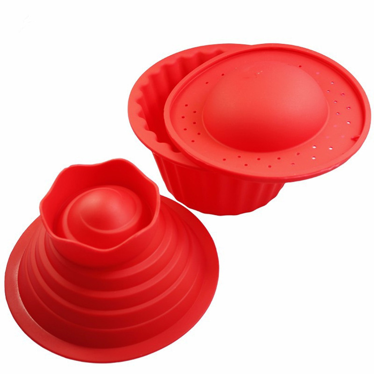 Hochwertige Silikon-Riesen-Cupcake-bilden, 3 Stück Cupcake-Silikonform mit großem Oberteil, hitzebeständige Backwerkzeuge, Backmaschine K950