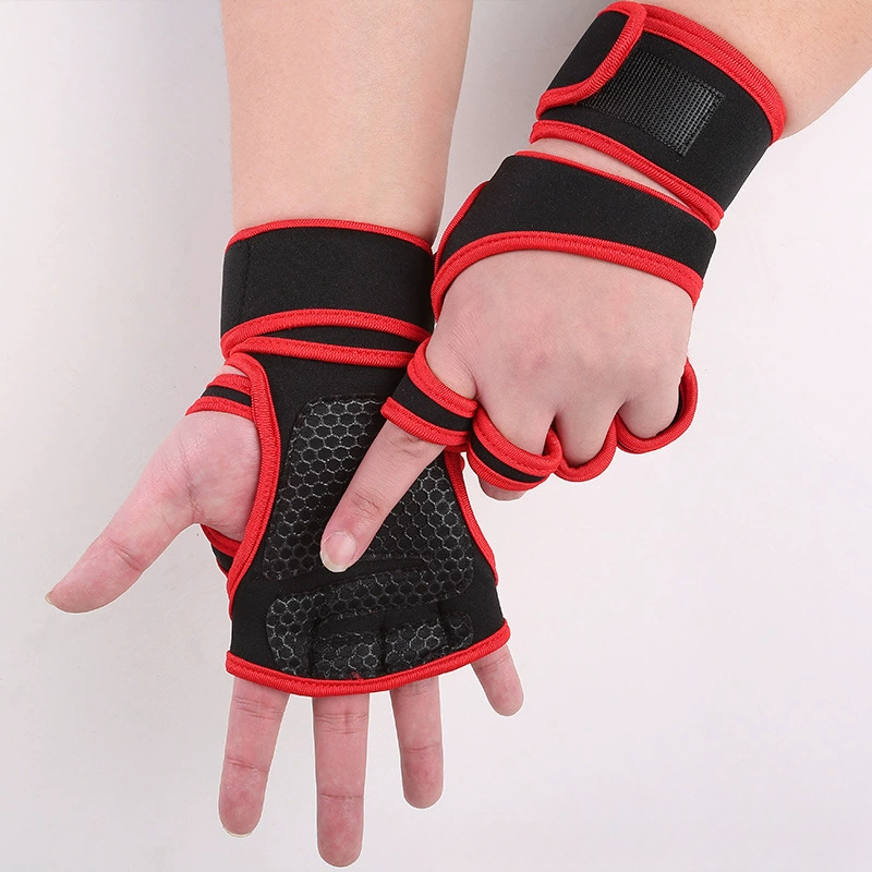 Gants de Sport d'entraînement pour hommes et femmes, gants d'entraînement, Fitness, musculation, haltérophilie, gymnastique, main, poignet, protection du paume: Marron / M