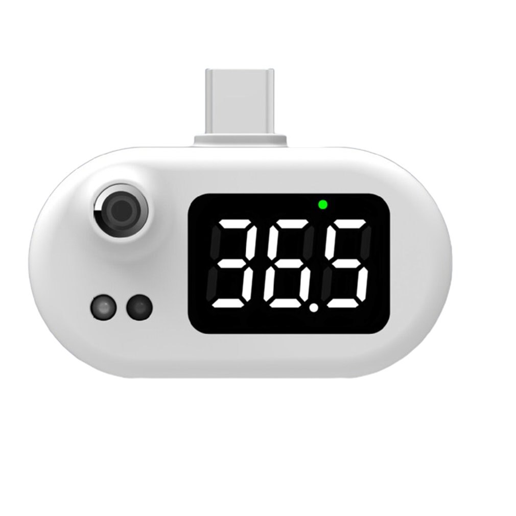 Usb Intelligent Mini Mobile Phone Thermometer Health Care Convenient Infrared Electronic Digital Thermometer: Type-c