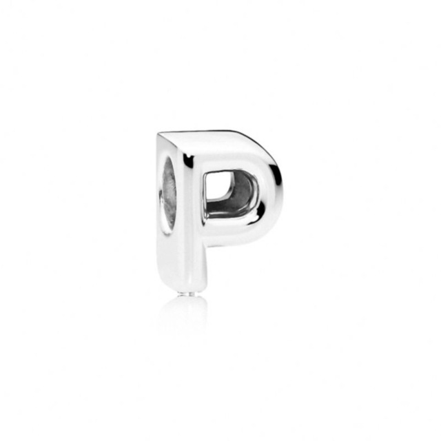 Zilver 925 Vergulde 26 Letter A-Z Charm Fijne Kralen Fit Originele Hanger Charms Zilveren Armband Accessoires DIY Sieraden Voor Vrouwen: Clear
