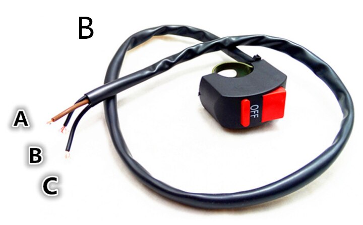 Skifte horn blinklys til / fra lys 12v motorcykel niversal motorcykel til ktm smc smcr enduro r mc-r duke 640 lc4 supermoto: Kg-sort-b