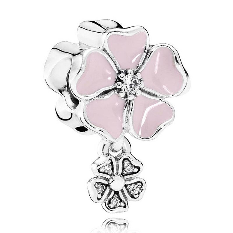 Spinning Tree Of Life Serene Lotus Clover Daisy Flower Pendant Beads 925 Sterling Silver Charm Fit Bracelet DIY Jewelry: 8