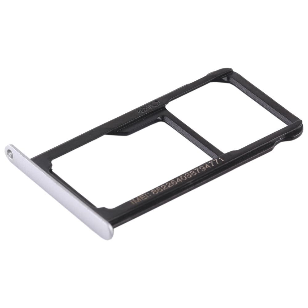 Für Huawei P9 Lite SIM Karte Tablett SIM Karte Halfter Adapter P9 Lite Plus SIM Karte Slot Miscro SD TF karte Fach: Silber- Farbe