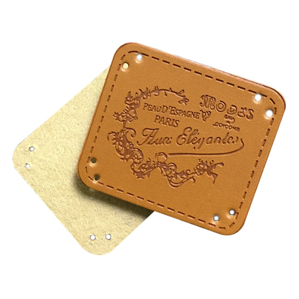 Etiquetas feitas à mão do couro de paris para o remendo da roupa para a costura do couro da bolsa tags para o artesanato do couro do handwork acessórios para a etiqueta