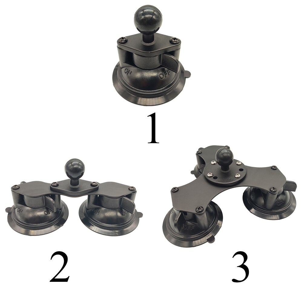 360 Degrees Rotation Car Interior Shockproof GPS Devices Bracket Flexible Accessories Stand Twist Lock Base Suction Cup Holder