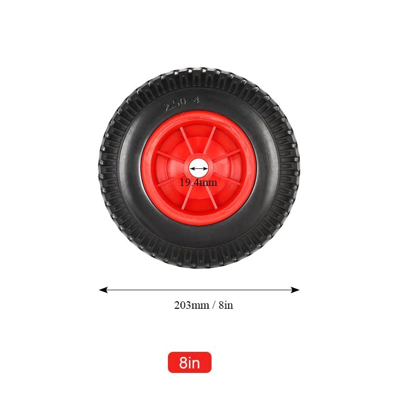 8/10 Inches Puncture-proof Kayak Trolley Tire Wheel for Kayak Canoe Trolley Cart Replacement Tire Wheel kayak accessories: 8 inch