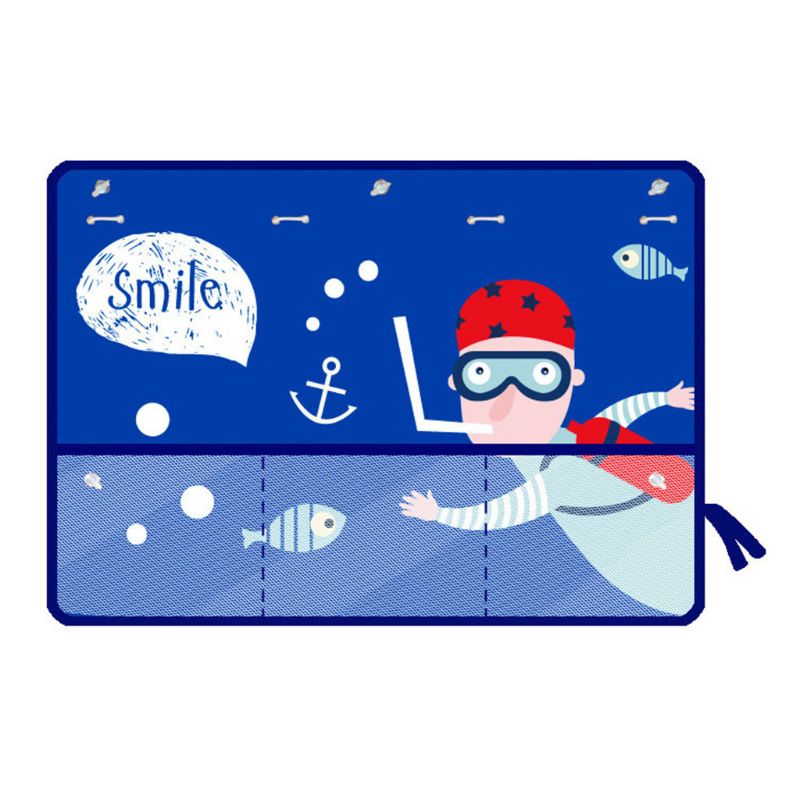 Pare-soleil de voiture enfants dessin animé impression écran solaire rideau pare-brise voiture Parasol sac de rangement: 3