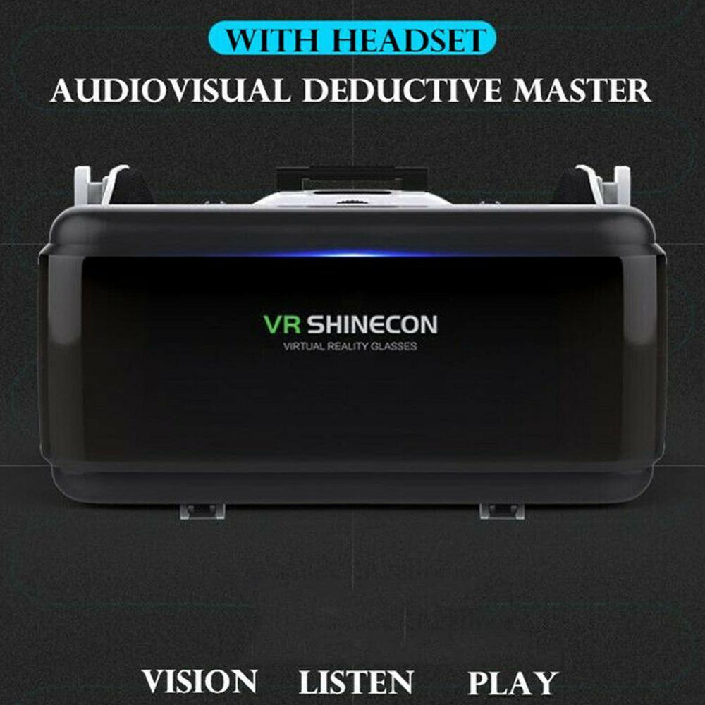 Original VR Virtuelle Realität 3D Gläser Kasten Stereo VR Google Karton Headset Helm für IOS Android Smartphone,Bluetooth Rocker