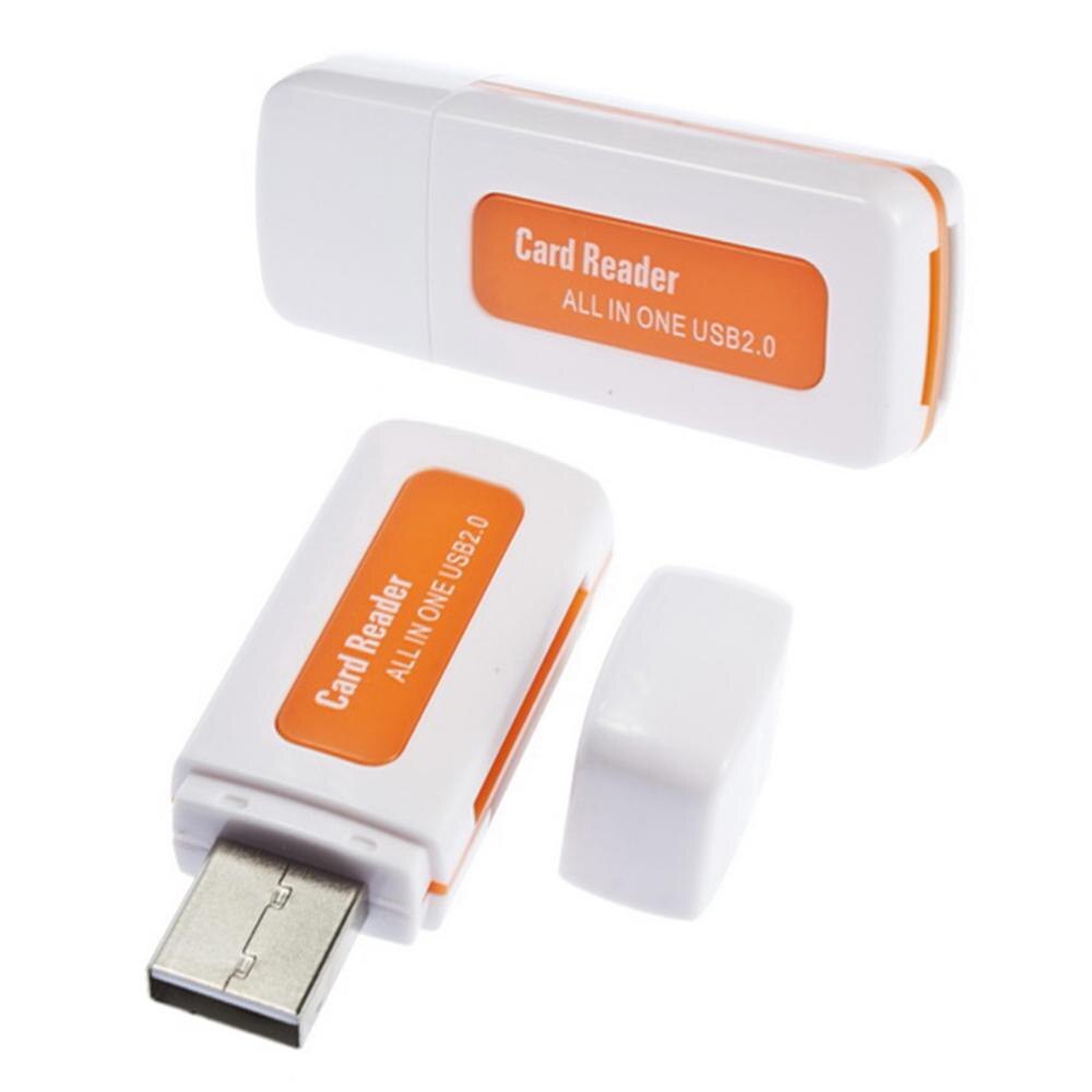 Mini carte Portable tout-en-un USB 2.0 haute vitesse, Micro carte couleur aléatoire, SDHC SD, lecteur multiple TF N6J2, 1 pièce